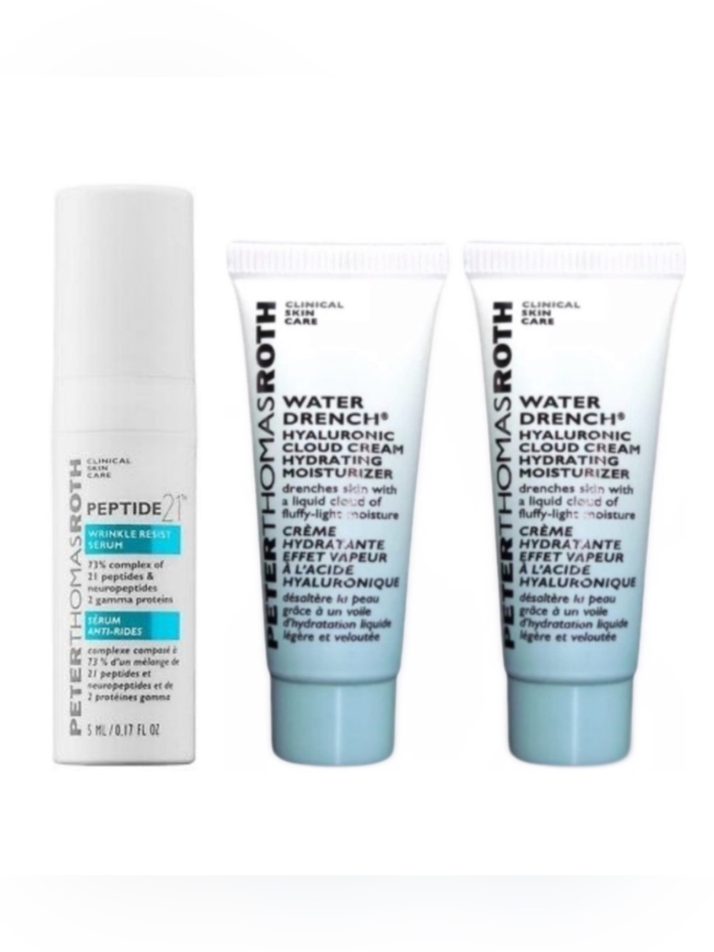PETER THOMAS ROTH Water Drench Hyaluronic Cloud Cream (2) & Peptide 21 Serum